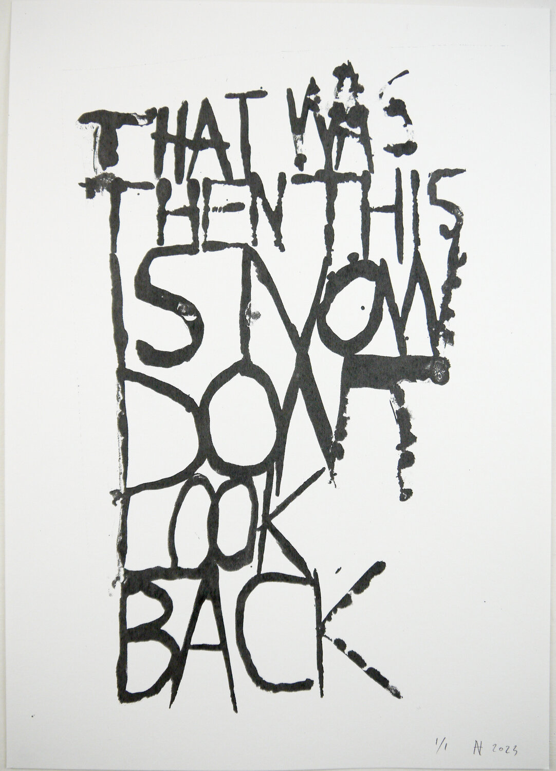 Don't Look Back (screen print) Niki Hare