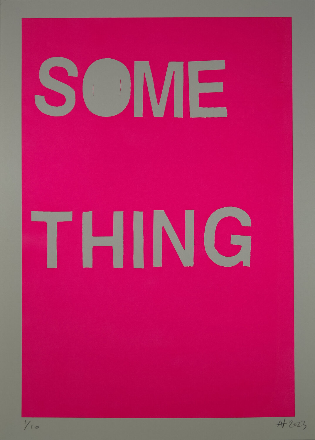 Something (screen print) Niki Hare