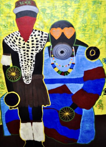 ZULU AYITI by Kh Bamba, Painting for Sale on Singulart