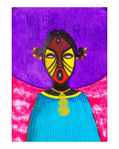 QUEEN 2 by Kh Bamba, Work on Paper for Sale on Singulart