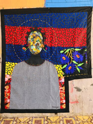 GOLDEN BANTU KNOTS by Kh Bamba, Textile for Sale on Singulart