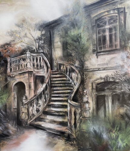 Villa italaliana van Rieke Schmieder, Schilderij te koop op Singulart