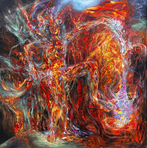 Befreiende Schöpferkraft di Rieke Schmieder, Pittura in vendita su Singulart