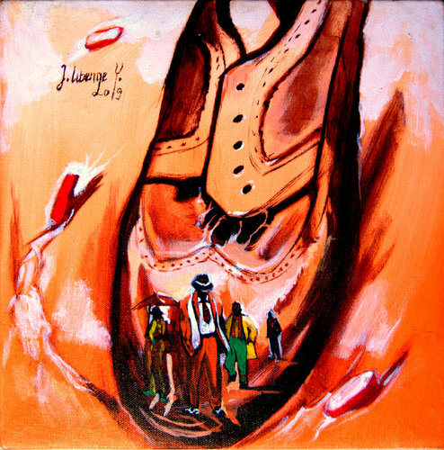 Apologie du weston by Jeremie Libenge, Painting for Sale on Singulart