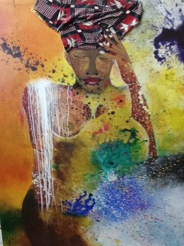 AMAZONE di Safi Ballo, Pittura in vendita su Singulart