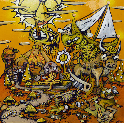 The Modern War van BEBAR, Schilderij te koop op Singulart