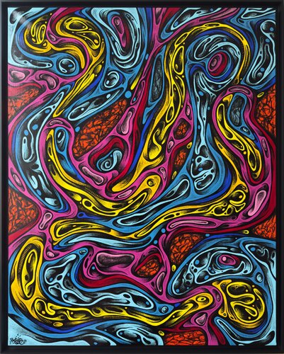 Macrofeu by BEBAR, 회화 for Sale on Singulart