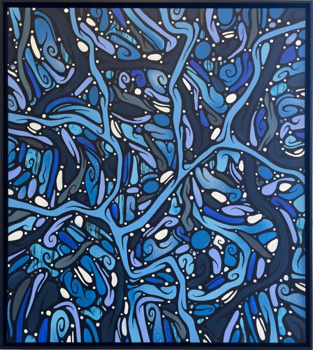 Abuelo Azul by BEBAR, 회화 for Sale on Singulart