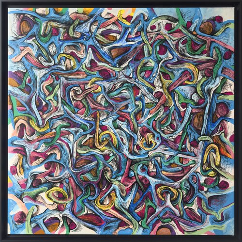 Étreinte Colorée by BEBAR, 회화 for Sale on Singulart