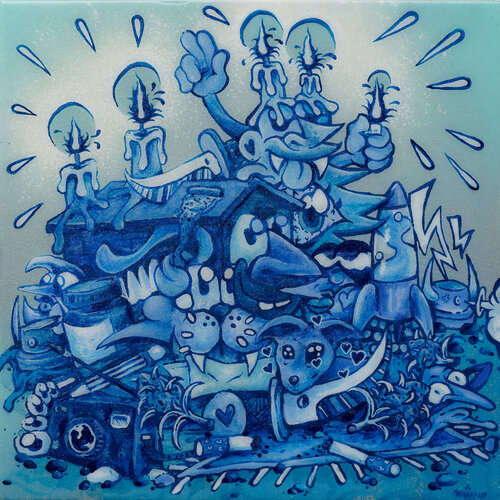 Holy Solitario by BEBAR, 회화 for Sale on Singulart