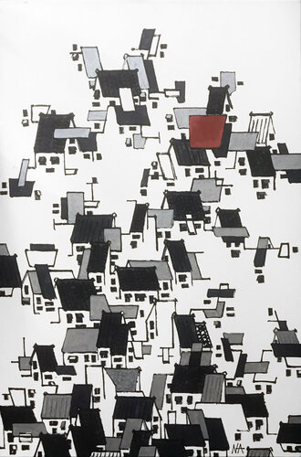 Heart of a City no.1013 by Nha Vuu, Work on Paper for Sale on Singulart