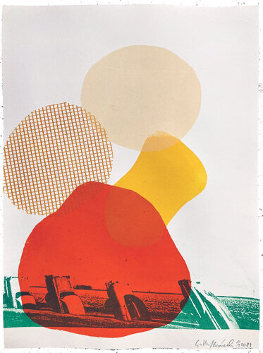 Cadillacs de terre rouge van Petr Beranek, Afdruk te koop op Singulart