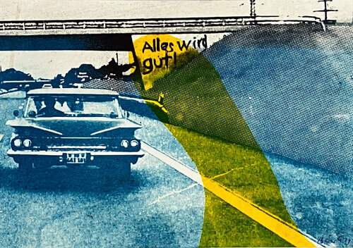 Alles wird gut - blau by Petr Beranek, 인쇄 for Sale on Singulart