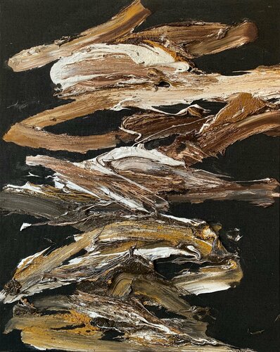 brown/black I, 2018 von Ralph Slowik, Malerei kaufen auf Singulart