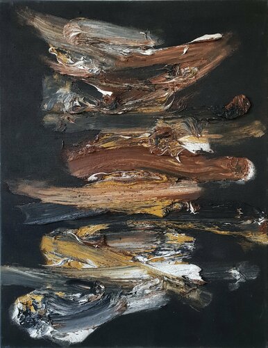 brown/black II, 2018 by Ralph Slowik, Painting for Sale on Singulart
