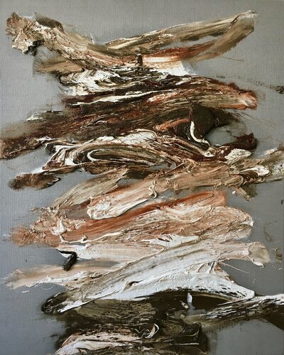 brown/silver I, 2018 von Ralph Slowik, Malerei kaufen auf Singulart