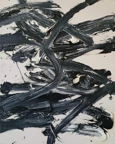 black/white I, 2017 van Ralph Slowik, Schilderij te koop op Singulart