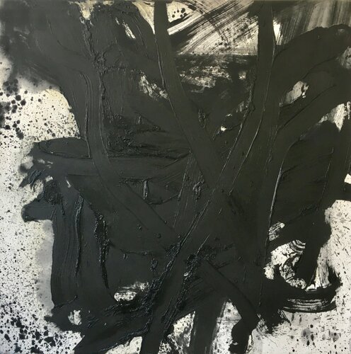 black IX, 2015 by Ralph Slowik, Painting for Sale on Singulart