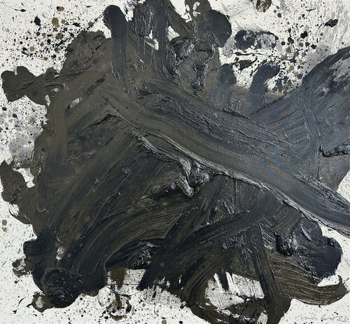 umbra/black I, 2023 by Ralph Slowik, Painting for Sale on Singulart