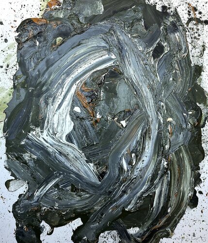 oliv/sienna/white II, 2023 van Ralph Slowik, Schilderij te koop op Singulart