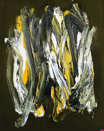green/yellow/white I, 2023 van Ralph Slowik, Schilderij te koop op Singulart
