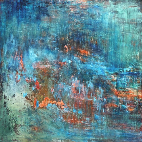 Rusty Blue van Daphne Verheijke, Schilderij te koop op Singulart