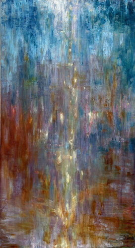 Travel to the end of the night di Daphne Verheijke, Pittura in vendita su Singulart