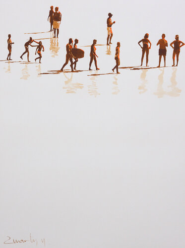 Golden hour II van Carlos Martin, Werk op papier te koop op Singulart