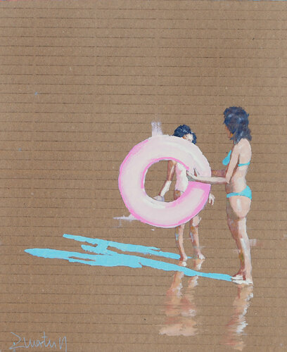 Pink floater (sketch) van Carlos Martin, Schilderij te koop op Singulart