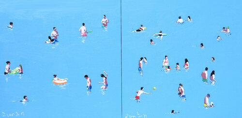 Menorca II diptych di Carlos Martin, Pittura in vendita su Singulart