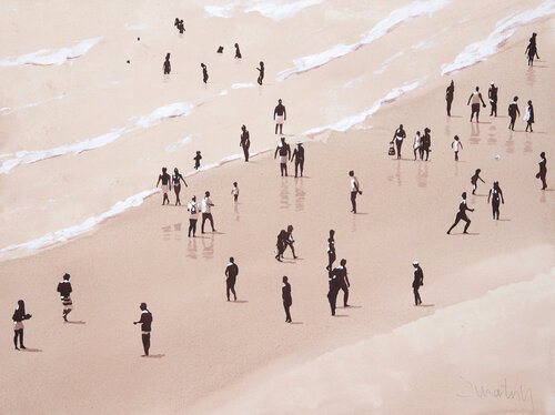 Vintage beach III di Carlos Martin, Opera su carta in vendita su Singulart