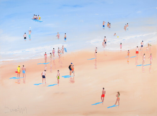 Zahara beach van Carlos Martin, Werk op papier te koop op Singulart