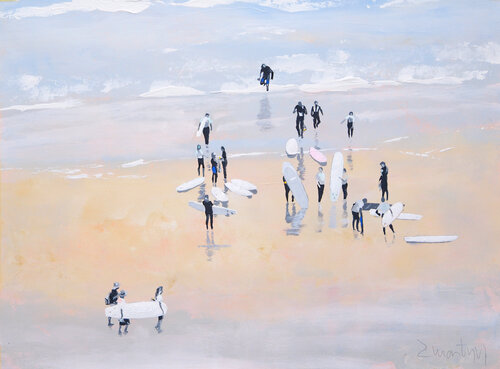 Suances - Surf 3 di Carlos Martin, Opera su carta in vendita su Singulart