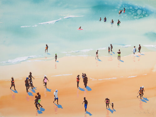 Algarve shoreline III van Carlos Martin, Werk op papier te koop op Singulart