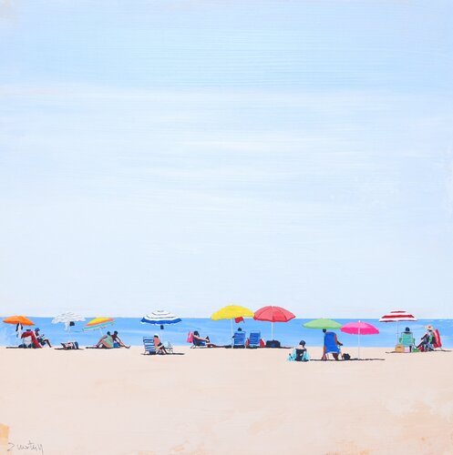 Umbrellas 50 III van Carlos Martin, Schilderij te koop op Singulart