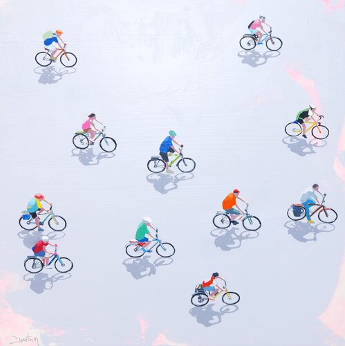 Riding on a bike Carlos Martin