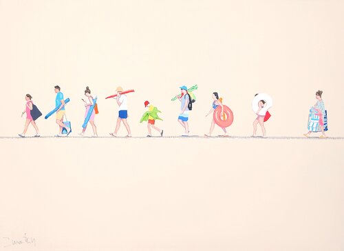 Pasarela IX (framed) di Carlos Martin, Pittura in vendita su Singulart