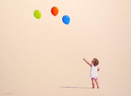 Up to the clouds by Carlos Martin, Painting for Sale on Singulart