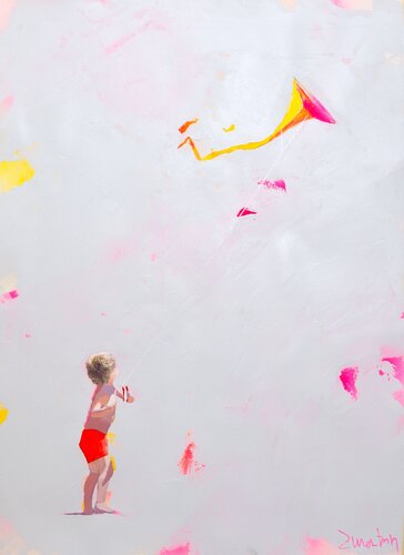 Up to the clouds III di Carlos Martin, Pittura in vendita su Singulart