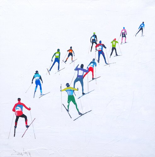 SK Lin40 C (framed) von Carlos Martin, Malerei kaufen auf Singulart