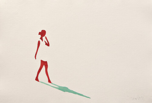 Quiet presence VI van Carlos Martin, Werk op papier te koop op Singulart
