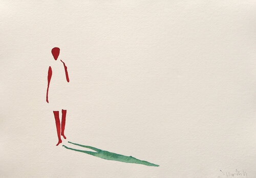 Quiet presence VII van Carlos Martin, Werk op papier te koop op Singulart