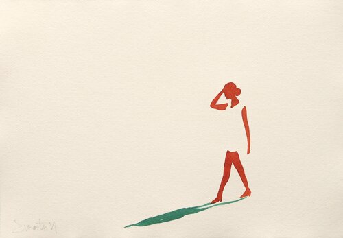 Quiet presence VIII van Carlos Martin, Werk op papier te koop op Singulart