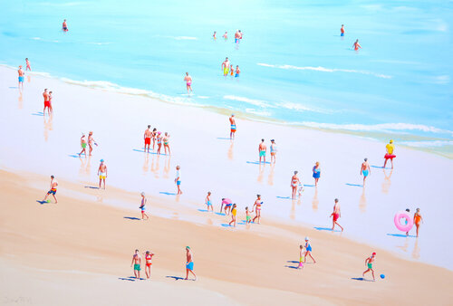 Sunny beach day (framed) van Carlos Martin, Schilderij te koop op Singulart