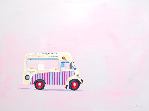 Ice Cream time (framed) Carlos Martin