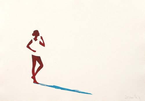Quiet presence XVII van Carlos Martin, Werk op papier te koop op Singulart