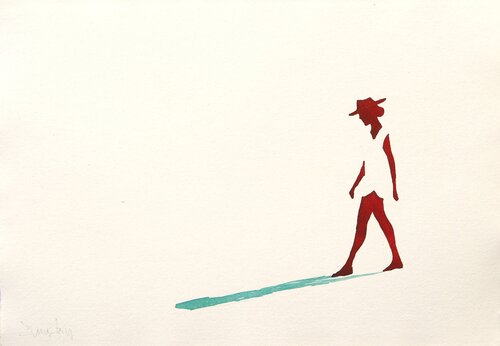 Quiet presence XIX van Carlos Martin, Werk op papier te koop op Singulart