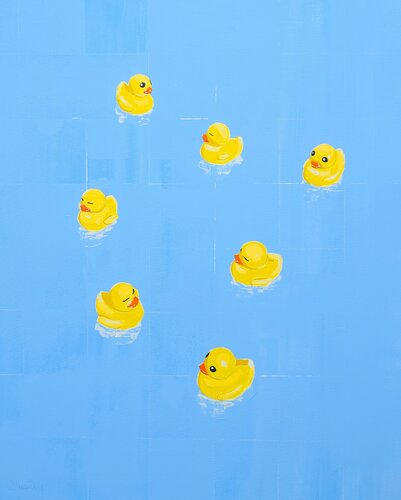 Duck regatta von Carlos Martin, Malerei kaufen auf Singulart