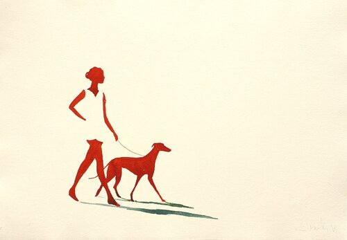 Silent walk I by Carlos Martin, Work on Paper for Sale on Singulart