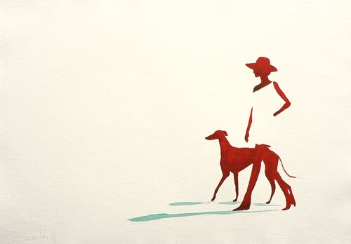 Silent walk II von Carlos Martin, Werk auf Papier kaufen auf Singulart